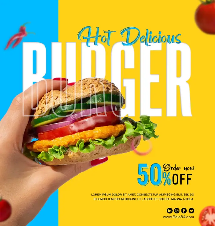 Food Post designs — সোশ্যাল মিডিয়া পোস্ট