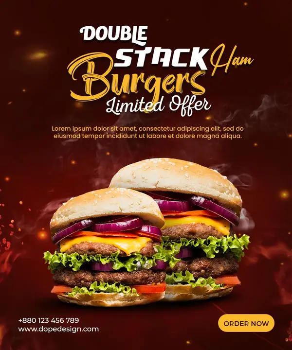 Food Post designs — সোশ্যাল মিডিয়া পোস্ট