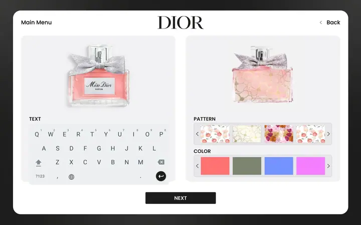 Dior — UI ডিজাইন